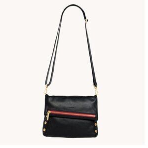 Hammitt Black/Brushed Gold Red Zip - Medium - Great Condition